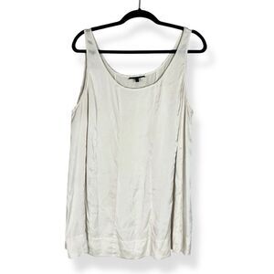 Eileen Fisher Ivory Silk Sleeveless Blouse Tank Top